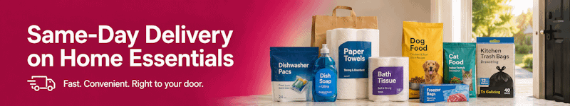 Fast Delivery Home Essential Items like Cleaning Supplies